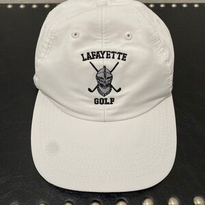 Imperial Lafayette, golf cap white w black lettering ,strap back